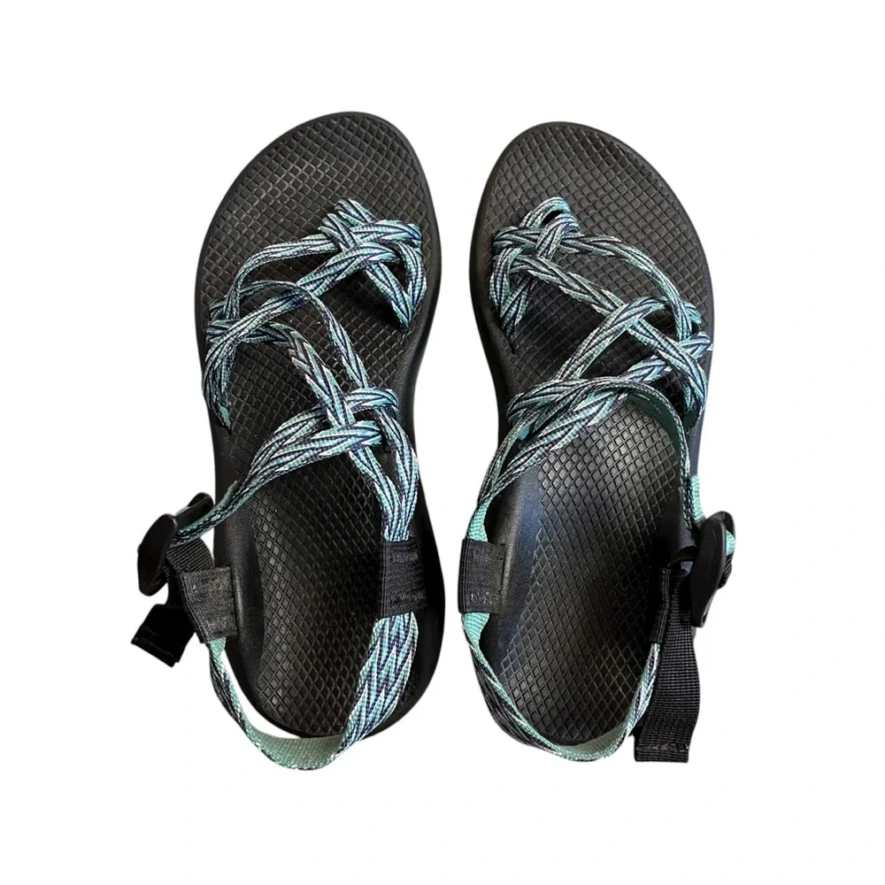 Chaco Z/X2 Sandals Blue Green Double Strap Women’s Size 7 Outdoors‎ Hiking Shoes